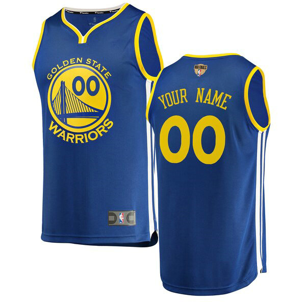 Maillot nba Golden State Warriors 2019 Icon Edition Homme Custom 0 Bleu